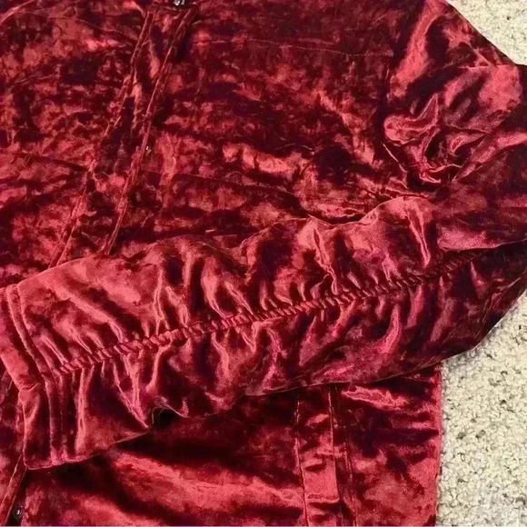K/Lab Crushed Velvet Look - Y2K Jacket - Young Women’s Size Large - Picture 8 of 8